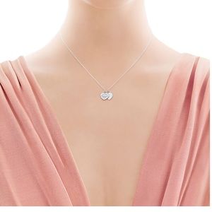 Return to Tiffany mini double heart pendant